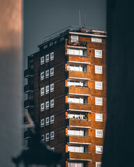 building in night