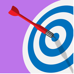 Hitting target arrow