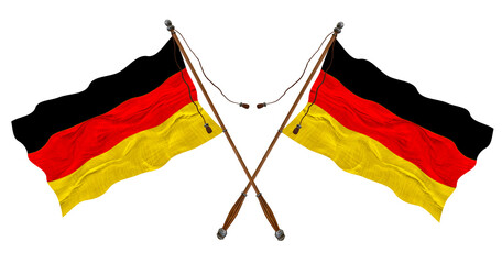 National flag of Germany  and Germany. Background for designers