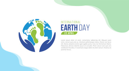 Earth Day. International Mother Earth Day. World Environmental day. Clean vector illustration background banner