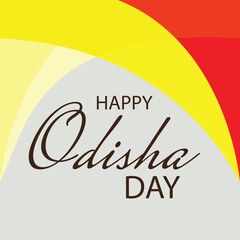 Obraz premium Vector illustration of a Background for Happy Odisha Day Celebration.