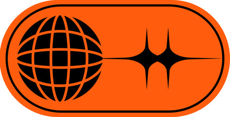 Y2k Acid brutalist Sticker