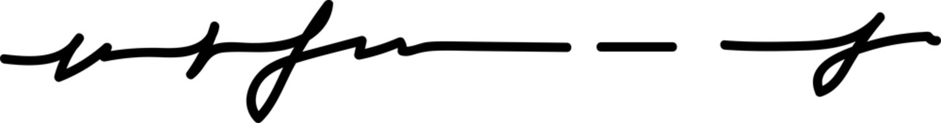 Divider drawing, grunge scribble underline doodle