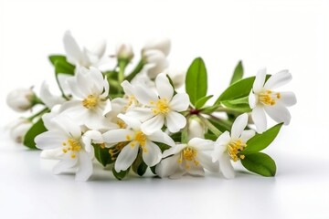 White Flowers on White