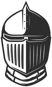 Knight warrior helmet, heraldry armor helm, armet