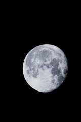 Beautiful view of a moon with the dark background