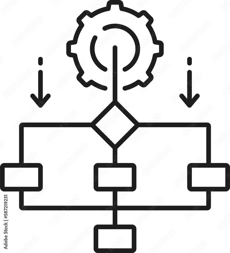 Fototapete moving files into folders, automatic sorting icon
