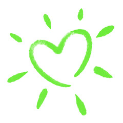green heart