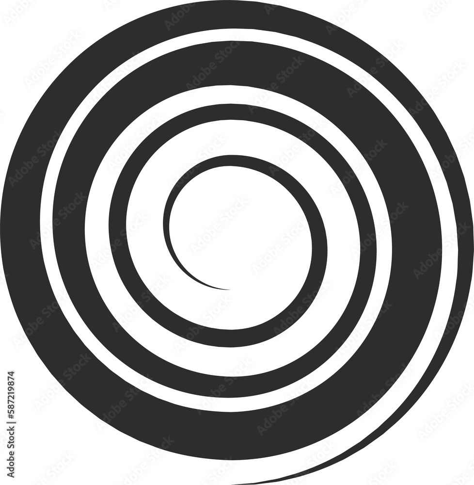 Aufkleber speed line in circle form, radial effect. rotation