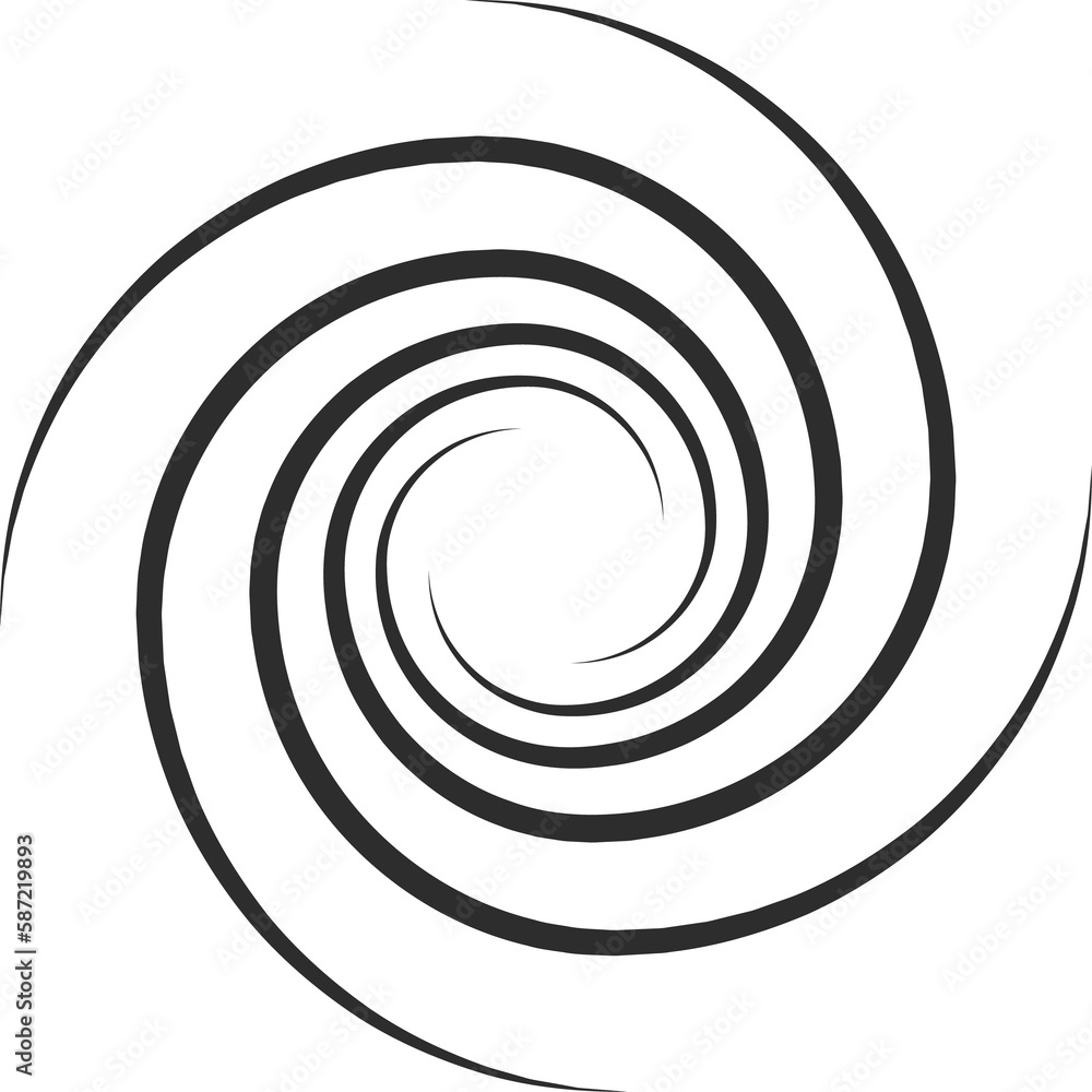 Leinwandbilder Rotation. Speed line in circle form, radial effect