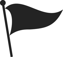 Pennant flag of knight retro waving banner icon