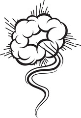 Trail cartoon motion effect with speed comic cloud