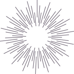 Obraz premium Starburst, radial sun light rays isolated sunburst
