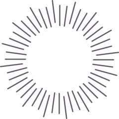 Frame sun light rays isolated sunburst, starburst