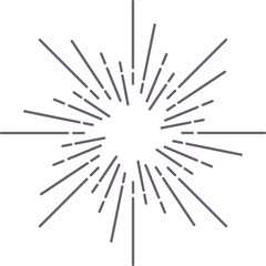 Obraz premium Sunburst or starburst, sun beam rays explosion