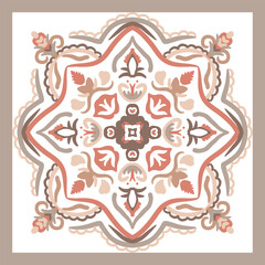 Oriental traditional ornament, Mediterranean seamless pattern, tile design, vector illustration.