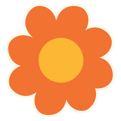 Groovy flower clipart abstract flower background