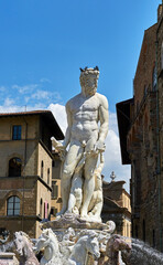 Neptune fountain at Piazza della Signoria in Florence
