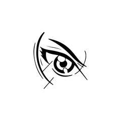 eye illustration vector with concept