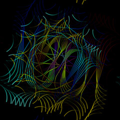 line of lights that form a texture