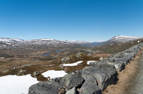 View at the Sysen dam with breathtaking views