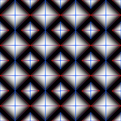 Obraz premium Seamless geometric pattern with rhombuses. Vector illustration.