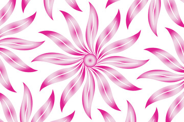 Fototapeta na wymiar Abstract floral vector background with gradient colors and beautiful flower petals 