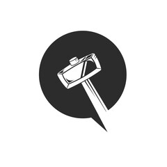 hammer icon vector concept design template