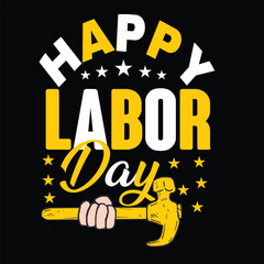 Vector labor day t-shirt design