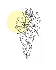 illustration of a flower/lily