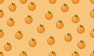 Orange seamless pattern set. Modern exotic design for paper, cover, fabric, interior decor and other users.
