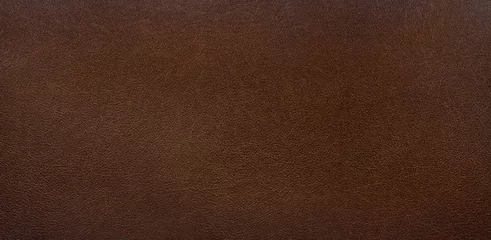 Deurstickers old genuine leather texture,  dark black brown background © AKIO