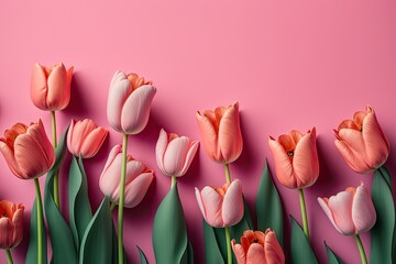 bouquet of tulips. Generative ai