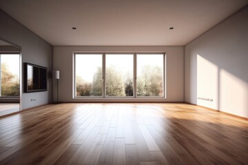 Interior of modern unfurnished apartment,Real estate concept