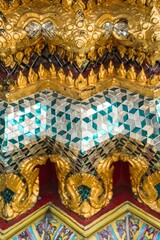 Vertical shot of the Grand Palace in the streets of Bangkok, Thailand during the day