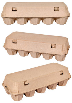 egg carton container box isolated