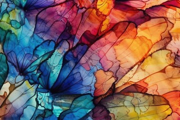 Butterfly Wing abstract colorful background
