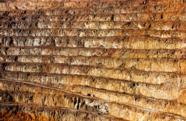 close up view of Corta Altaya mine in Rio Tinto, Huelva;Spain