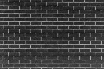 Fototapeta na wymiar black brick wall texture pattern background
