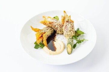 Zucchini Flowers food photography