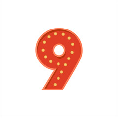Retro Style Numbers
