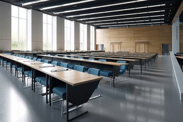 Fototapeta na wymiar Empty lecture hall auditorium in university