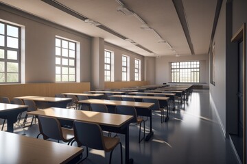 Empty lecture hall auditorium in university
