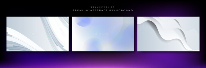 Vector gradient dynamic white lines background