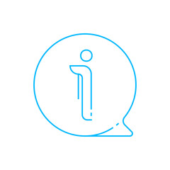 Information teamwork and Management icon with blue outline style. teamwork, business, management, work, job, hiring, career. Vector Illustration