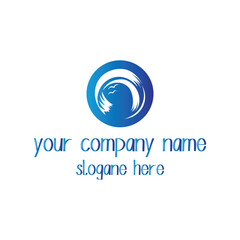 Natural sky logo design vector.