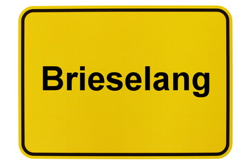 Illustration eines Ortsschildes der Gemeinde Brieselang in Brandenburg