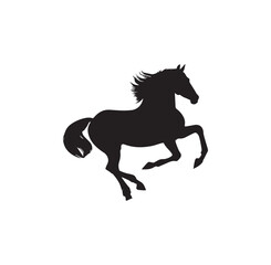 Fototapeta na wymiar A horse vector silhouette art
