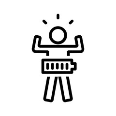 Black line icon for Dynamic