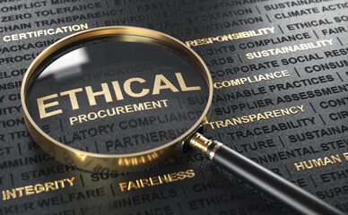 Ethical procurement, sustainable sourcing.